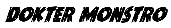 Dokter Monstro font preview