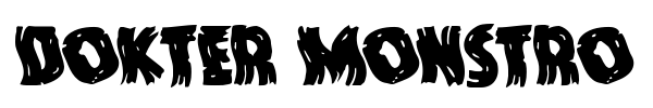Dokter Monstro font preview