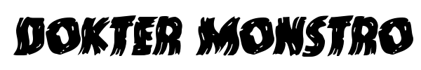 Dokter Monstro font preview