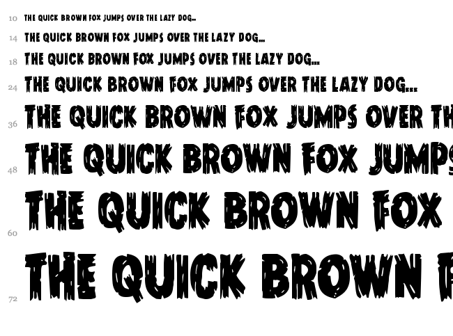 Dokter Monstro font waterfall