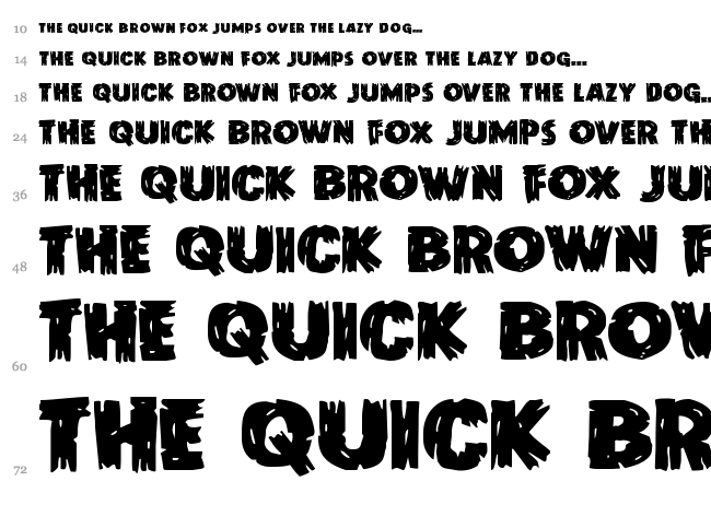 Dokter Monstro font waterfall