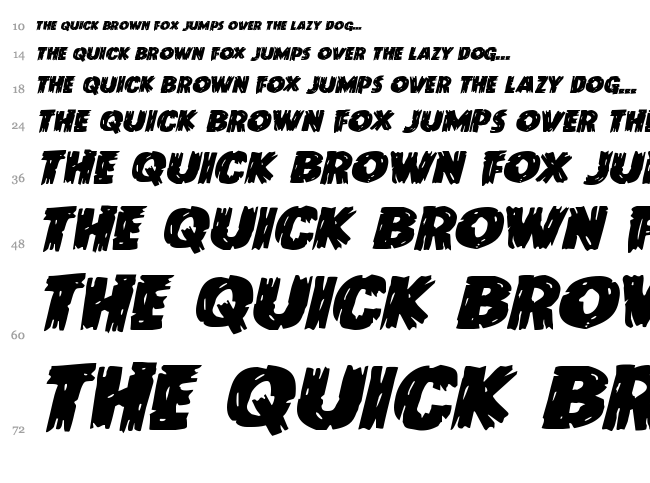 Dokter Monstro font waterfall
