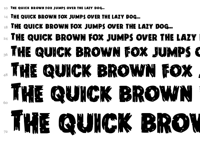 Dokter Monstro font waterfall
