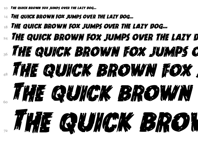 Dokter Monstro font waterfall