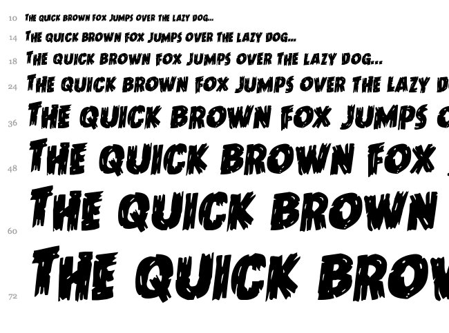 Dokter Monstro font waterfall