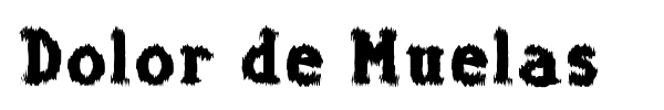 Dolor de Muelas font