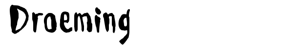 Droeming font