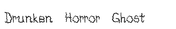 Drunken Horror Ghost font
