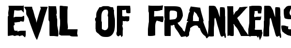 Evil of Frankenstein font