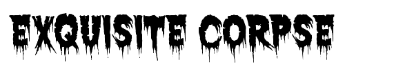 Exquisite Corpse font