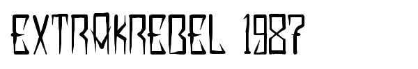 Extrakrebel 1987 font