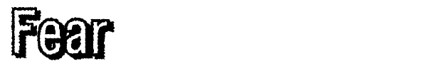Fear font