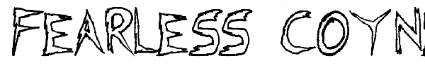 Fearless Coyne font preview