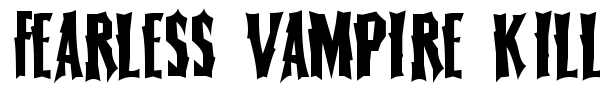 Fearless Vampire Killer font