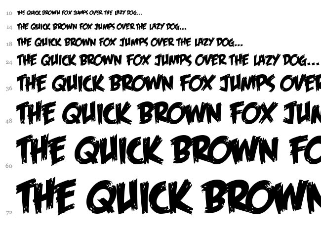 Feast of Flesh BB font waterfall