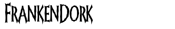 FrankenDork font