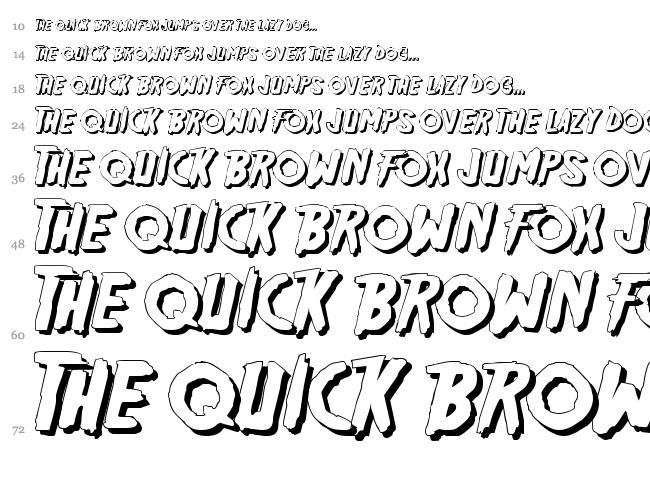 Friday 13 font waterfall