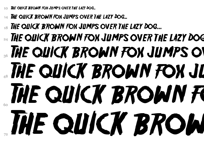 Friday 13 font waterfall