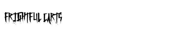 Frightful Carts font