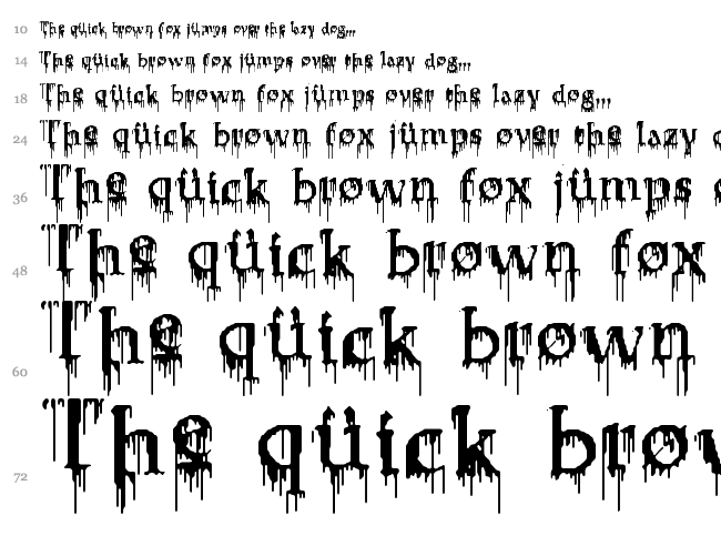 Fuehrer font waterfall