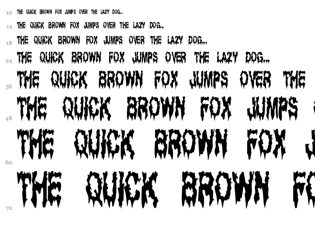 Ghost Bayou font waterfall