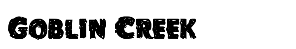 Goblin Creek font preview