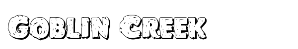 Goblin Creek font preview