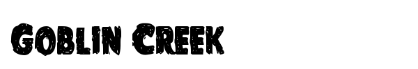 Goblin Creek font preview