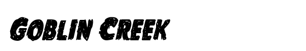 Goblin Creek font preview