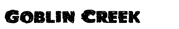 Goblin Creek font preview