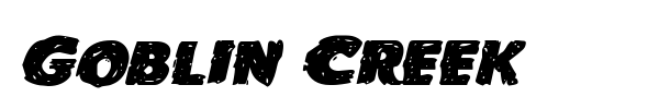 Goblin Creek font preview