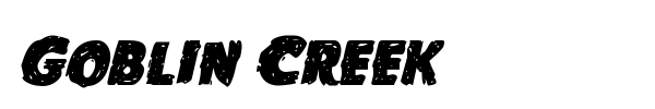 Goblin Creek font preview