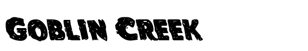 Goblin Creek font preview