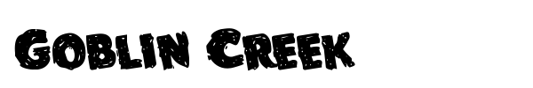 Goblin Creek font preview