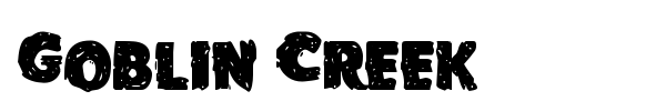 Goblin Creek font preview