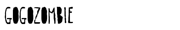Gogozombie font