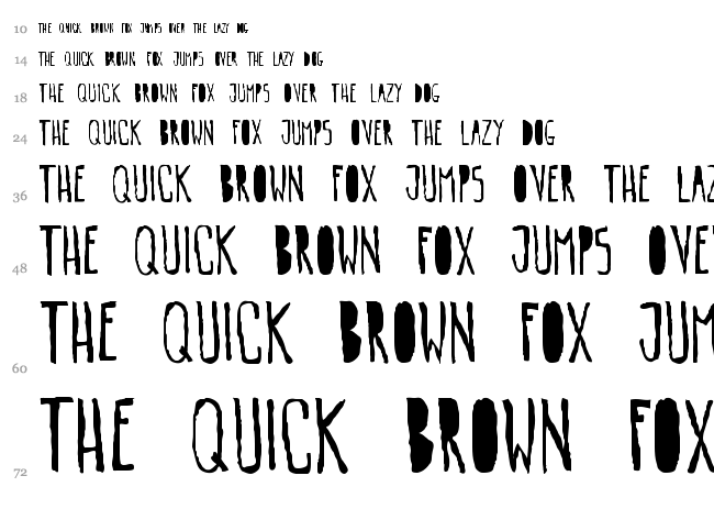 Gogozombie font waterfall