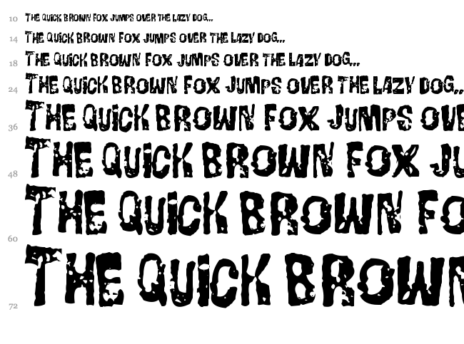 Gorgo font waterfall