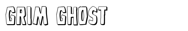 Grim Ghost font preview
