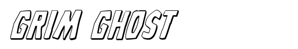 Grim Ghost font preview