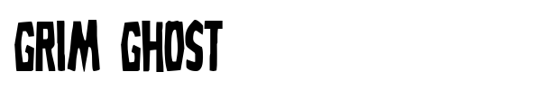 Grim Ghost font preview