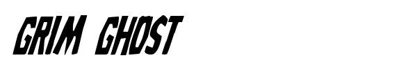 Grim Ghost font preview