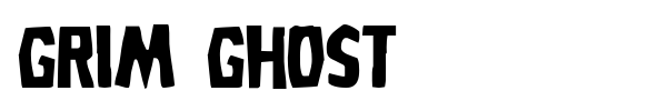 Grim Ghost font preview
