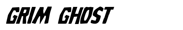 Grim Ghost font preview