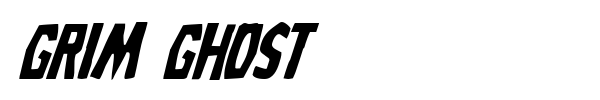 Grim Ghost font preview