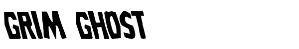 Grim Ghost font preview