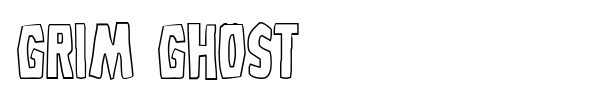 Grim Ghost font preview