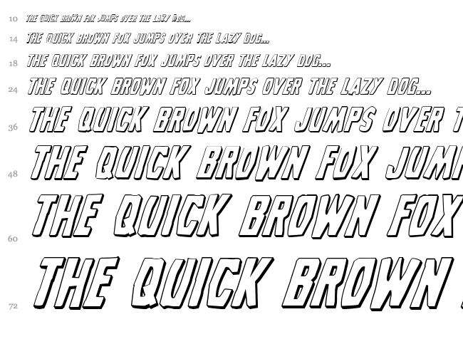 Grim Ghost font waterfall