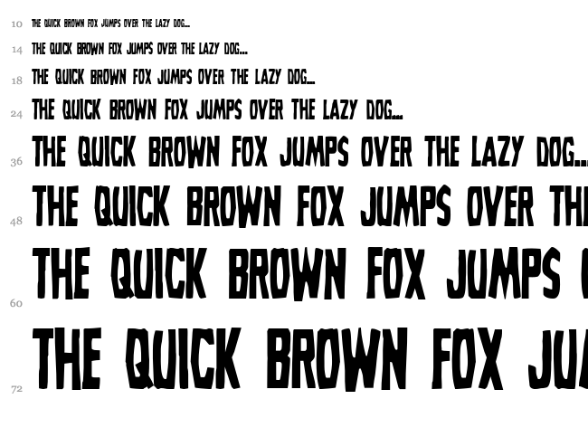 Grim Ghost font waterfall