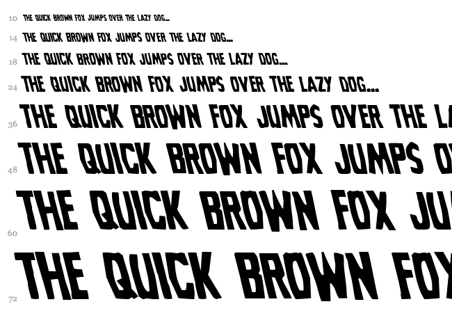 Grim Ghost font waterfall